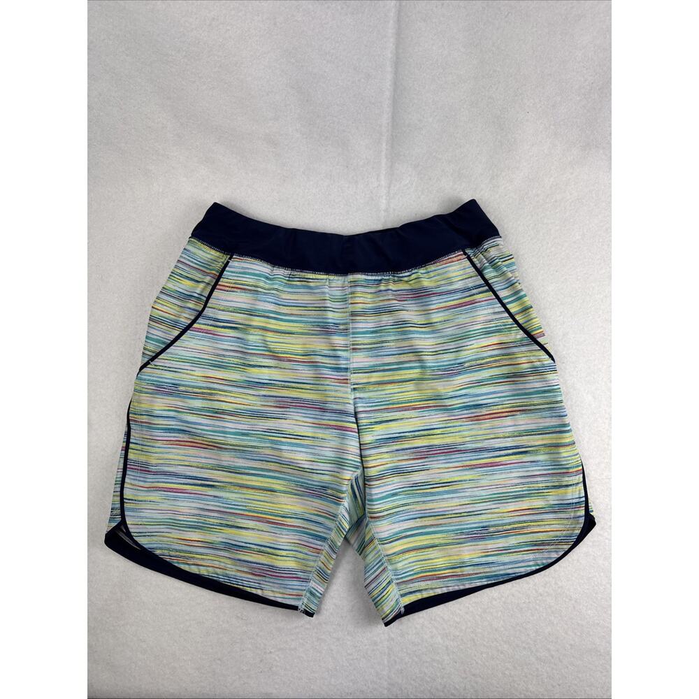 Lands' End Lined Swim Shorts Size 12 Womens Quick Dry Stretch Pull On Bermuda